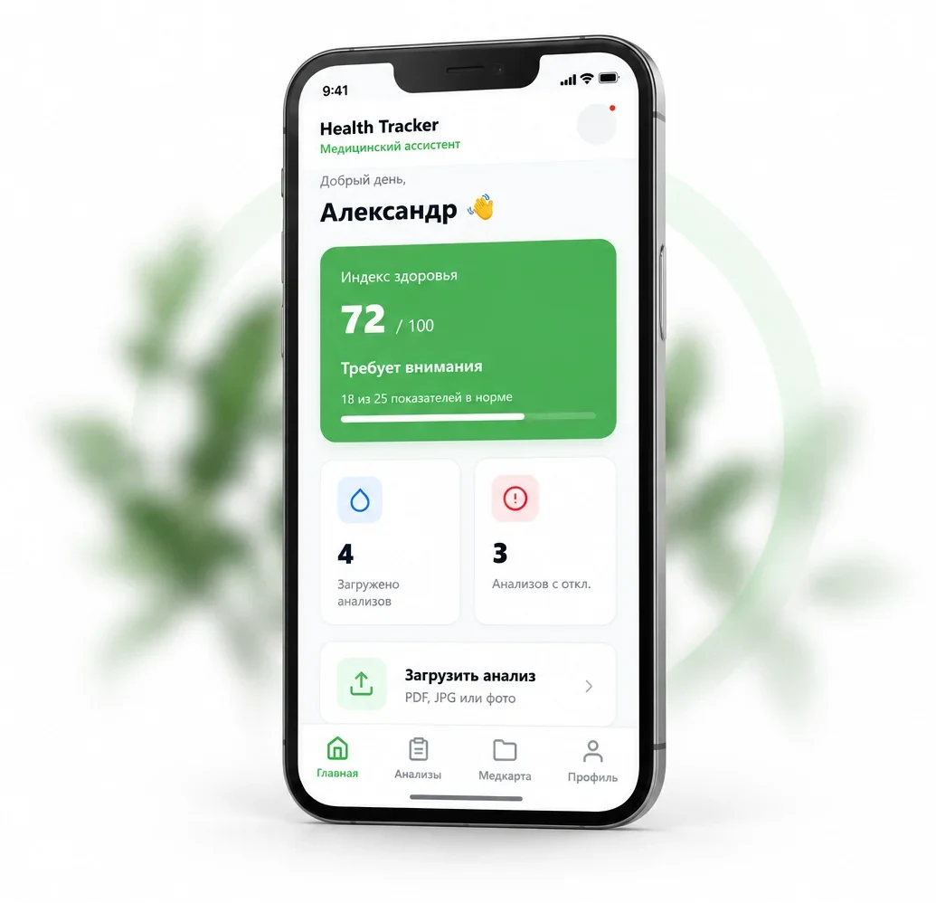 Health Tracker в приложении DFS